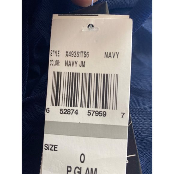 Speechless Women’s Mesh Padded Bust Evening Dress Size 0 Navy New - Picture 3 of 3